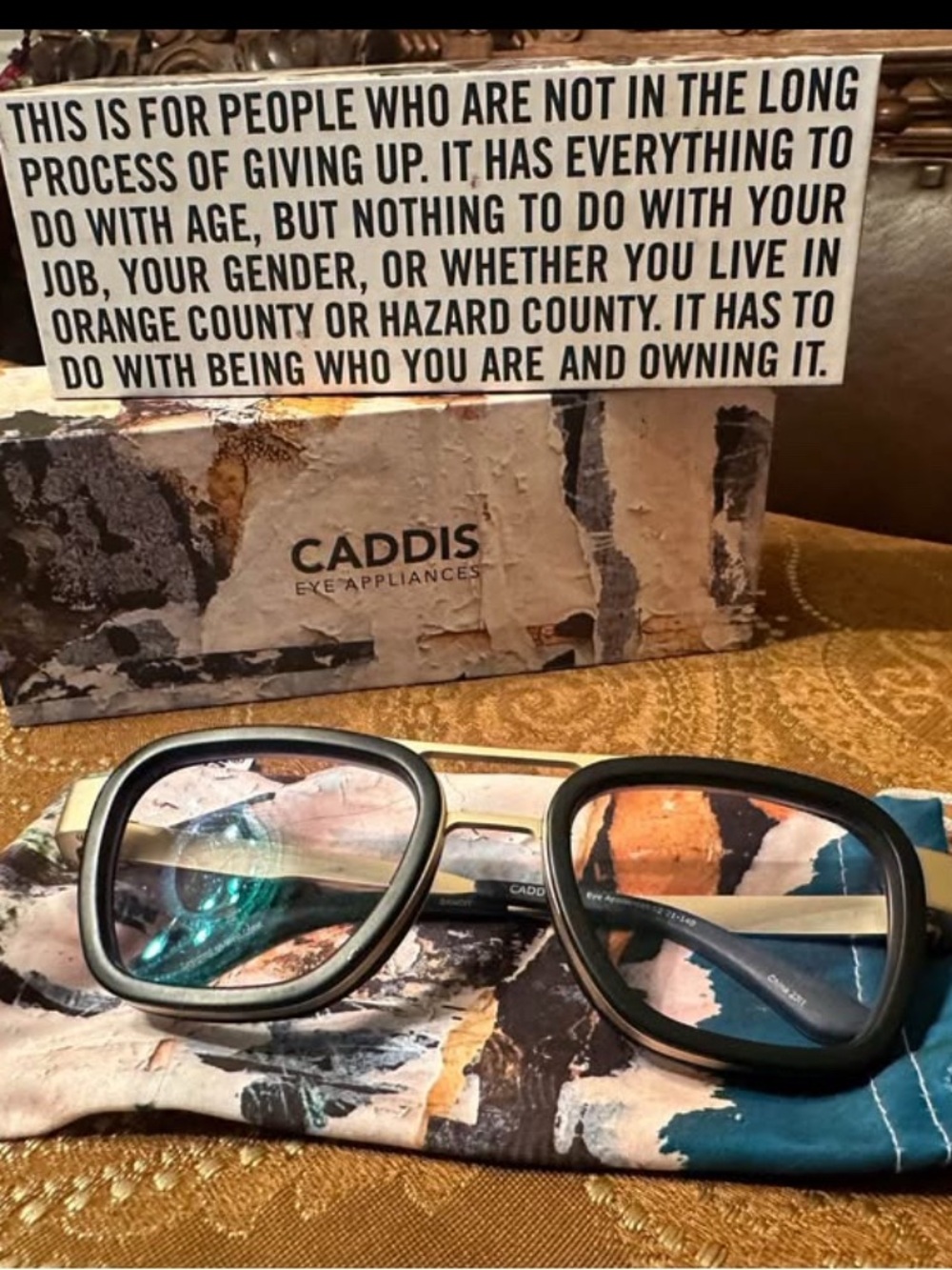 Caddis Bandit  Matte Gold Matte Black 
Stylish Reading Glasses  Lens Power 1.50